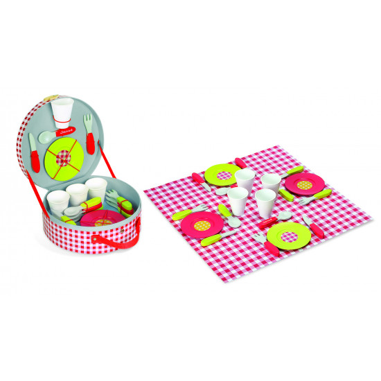 The game Suitcase set Janod for a picnic (J06524) The game Suitcase set Janod for a picnic (J06524)