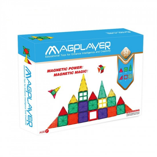 Designer of Magplayer magnetic tiles 32 el. (MPL-32) Designer of Magplayer magnetic tiles 32 el. (MPL-32)