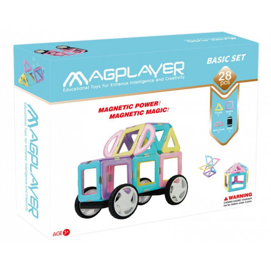 Конструктор Magplayer магнітний набір 28 ел. (MPH2-28) Конструктор Magplayer магнітний набір 28 ел. (MPH2-28)