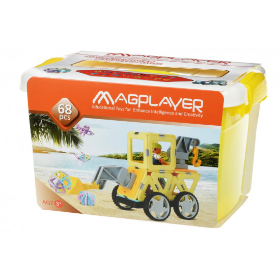 Конструктор Magplayer магнітний набір бокс 68 ел. (MPT2-68) Конструктор Magplayer магнітний набір бокс 68 ел. (MPT2-68)