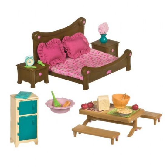 Game Bedroom set Lil Woodzeez and dining room (6127Z) Game Bedroom set Lil Woodzeez and dining room (6127Z)