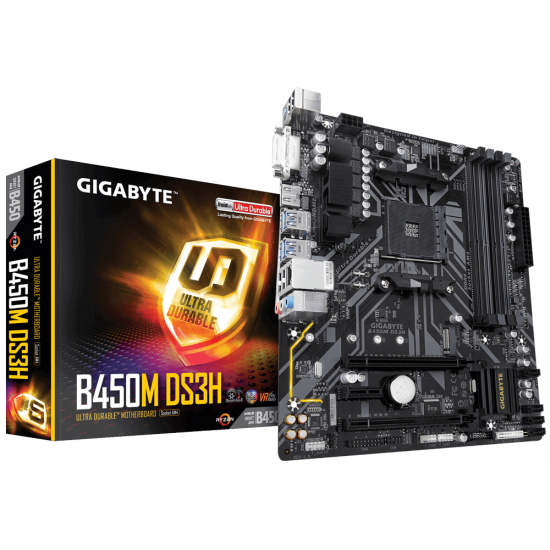 Материнcкая плата GIGABYTE B450M DS3H Материнcкая плата GIGABYTE B450M DS3H