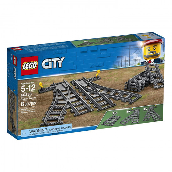 Конструктор LEGO City Рейки та стрілки (60238) Конструктор LEGO City Рейки та стрілки (60238)