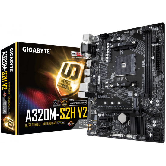 Материнська плата GIGABYTE GA-A320M-S2H V2 Материнська плата GIGABYTE GA-A320M-S2H V2