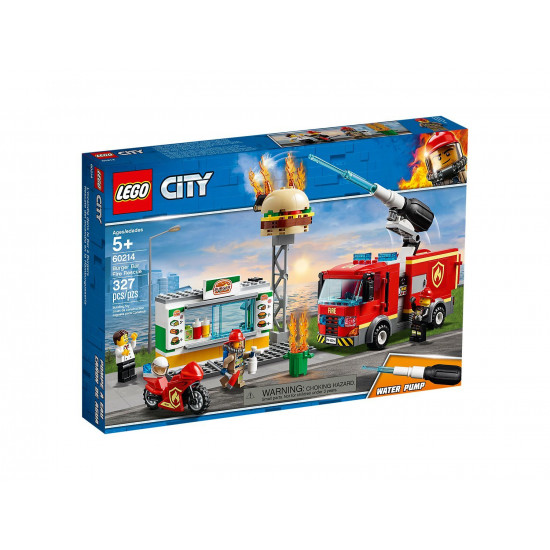 Конструктор LEGO City Пожежа в бургер-барі (60214) Конструктор LEGO City Пожежа в бургер-барі (60214)