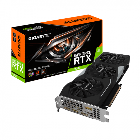 Video card GIGABYTE GeForce RTX2060 6GB GDDR6 Gaming OC PRO (GV-N2060GAMINGOCPRO-6GD) Video card GIGABYTE GeForce RTX2060 6GB GDDR6 Gaming OC PRO (GV-N2060GAMINGOCPRO-6GD)