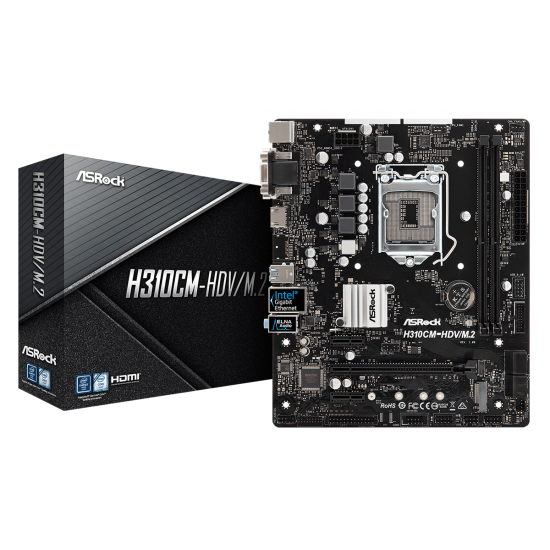 Материнська плата ASRock H310CM-HDV/M.2 Материнська плата ASRock H310CM-HDV/M.2