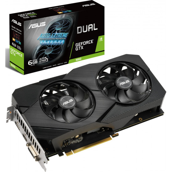Відеокарта ASUS GeForce GTX1660 6GB GDDR5 DUAL EVO (DUAL-GTX1660-6G-EVO) Відеокарта ASUS GeForce GTX1660 6GB GDDR5 DUAL EVO (DUAL-GTX1660-6G-EVO)