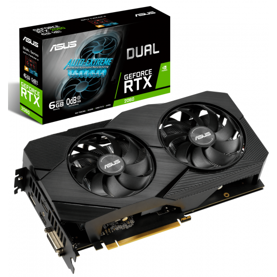 Відеокарта ASUS GeForce RTX2060 6GB GDDR6 DUAL EVO (DUAL-RTX2060-6G-EVO) Відеокарта ASUS GeForce RTX2060 6GB GDDR6 DUAL EVO (DUAL-RTX2060-6G-EVO)