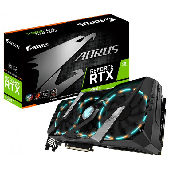 Video card Gigabyte GeForce RTX2080 Ti 11G AORUS (GV-N208TAORUS-11GC) Video card Gigabyte GeForce RTX2080 Ti 11G AORUS (GV-N208TAORUS-11GC)