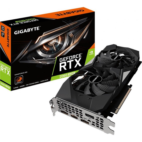 Video card GIGABYTE GeForce RTX 2060 SUPER WINDFORCE 8G (GV-N206SWF2-8GD) Video card GIGABYTE GeForce RTX 2060 SUPER WINDFORCE 8G (GV-N206SWF2-8GD)