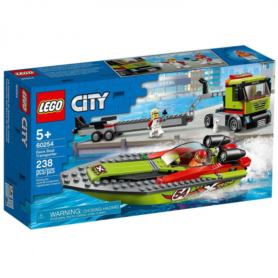 Конструктор LEGO City Транспортувальник швидкісних катерів (60254 L) Конструктор LEGO City Транспортувальник швидкісних катерів (60254 L)