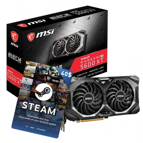 Video card MSI Radeon RX 5600 XT 6GB DDR6 MECH OC (RX_5600_XT_MECH_OC) Video card MSI Radeon RX 5600 XT 6GB DDR6 MECH OC (RX_5600_XT_MECH_OC)