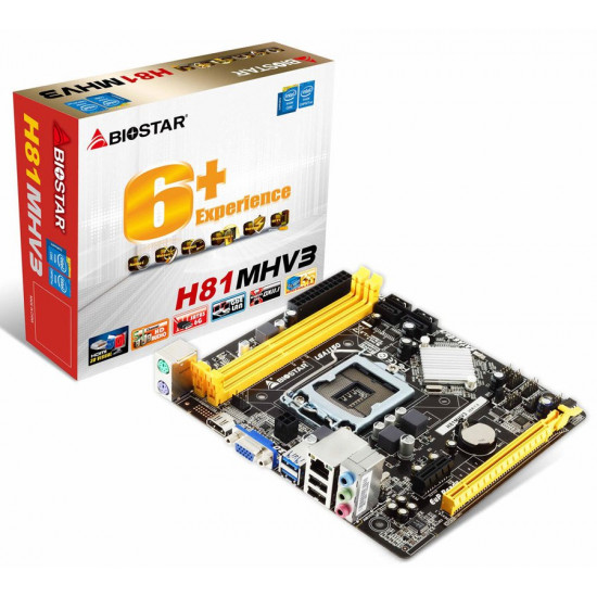 Материнська плата Biostar H81MHV3 Материнська плата Biostar H81MHV3