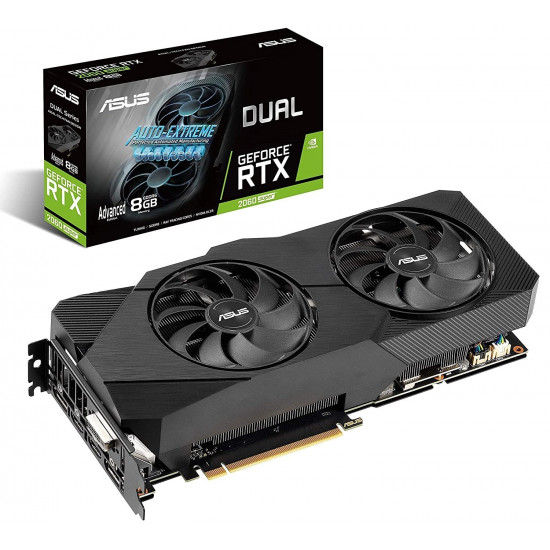 Відеокарта ASUS GeForce RTX206 DUAL-RTX2060S-A8G-EVO-V2) </span> </h2> <h2> Ігрова відеокарта ASUS Dual GeForce® RTX 2060 SUPER™ EVO V2 Advanced Edition: 8 ГБ відеопам'яті GDDR6, два потужні вентилятори Axial-tech, технологія трас променів </h2> <ul> <li> Відеокарта ASUS GeForce RTX206 DUAL-RTX2060S-A8G-EVO-V2) </span> </h2> <h2> Ігрова відеокарта ASUS Dual GeForce® RTX 2060 SUPER™ EVO V2 Advanced Edition: 8 ГБ відеопам'яті GDDR6, два потужні вентилятори Axial-tech, технологія трас променів </h2> <ul> <li>