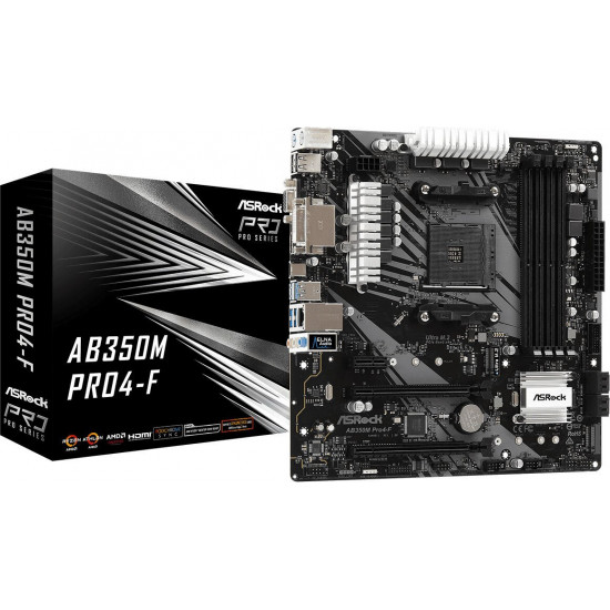Материнская плата ASRock AB350M PRO4-F Материнская плата ASRock AB350M PRO4-F