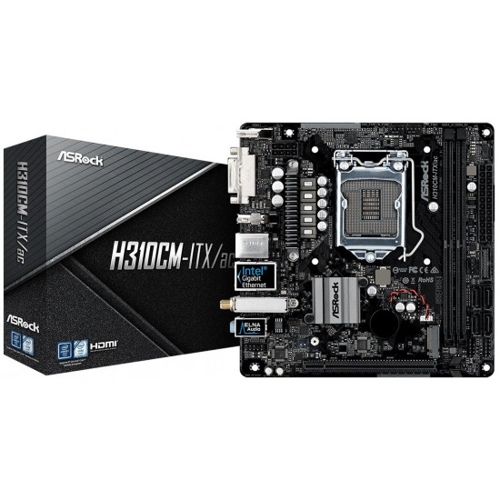 Материнська плата ASRock H310CM-ITX/AC Материнська плата ASRock H310CM-ITX/AC