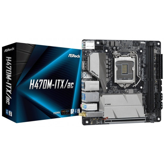 Материнська плата ASRock H470M-ITX/AC Материнська плата ASRock H470M-ITX/AC