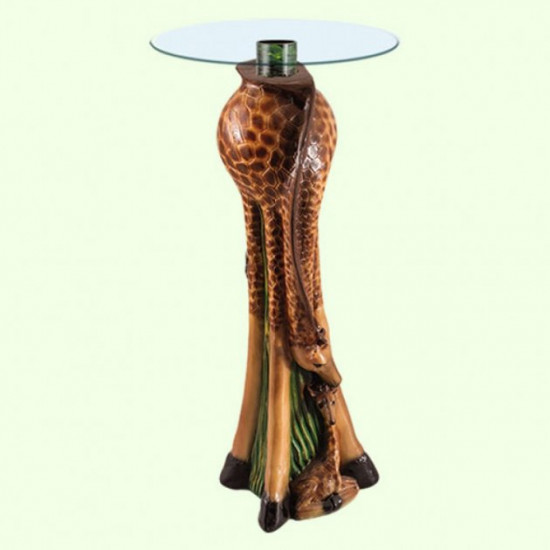 Glass coffee table Slavic souvenir Giraffe with baby 1.80 color Glass coffee table Slavic souvenir Giraffe with baby 1.80 color