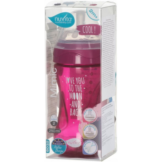 Baby Anti-colic feeding bottle Nuvita Mimic Cool 250 ml Purple (NV6032PURPLE) Baby Anti-colic feeding bottle Nuvita Mimic Cool 250 ml Purple (NV6032PURPLE)