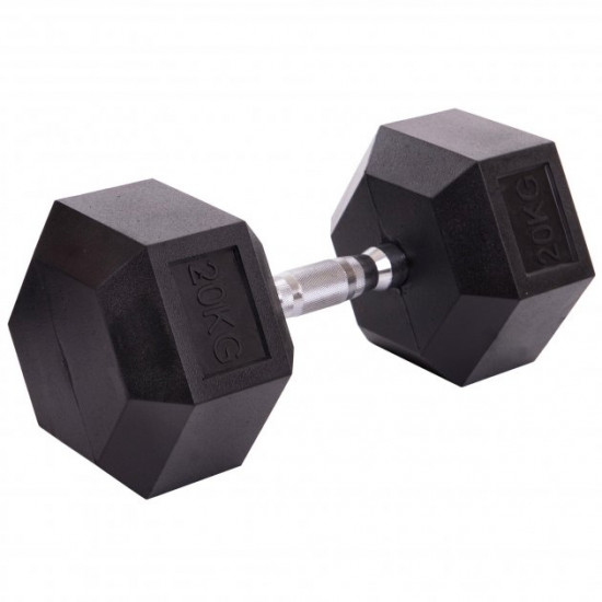 Гантель цельная шестигранная SP-Planeta SC-80075-20 (1шт, 20кг) Гантель цельная шестигранная SP-Planeta SC-80075-20 (1шт, 20кг)