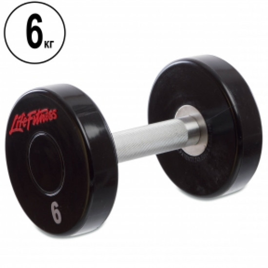 Гантель/гиря Цілісна професійна Life Fitness (1шт) SC-80081-6 6кг (EL002248) Гантель/гиря Цілісна професійна Life Fitness (1шт) SC-80081-6 6кг (EL002248)