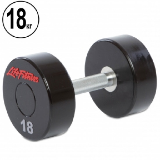 Гантель/гиря Цельная профессиональная Life Fitness (1шт) SC-80081-18 18кг (EL002249) Гантель/гиря Цельная профессиональная Life Fitness (1шт) SC-80081-18 18кг (EL002249)