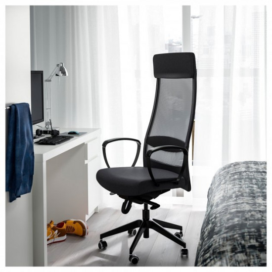 Офісне крісло IKEA MARKUS Vissle темно-сірий (702.611.50) Офісне крісло IKEA MARKUS Vissle темно-сірий (702.611.50)
