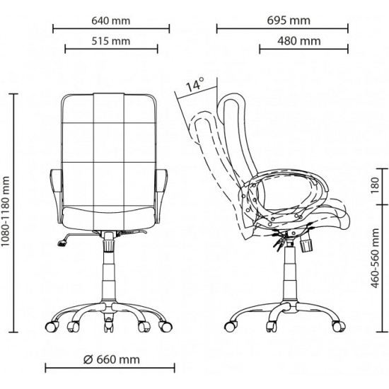 Крісло Nowy Styl MATRIX ordf ANYFIX CHR68 MR-02 Крісло Nowy Styl MATRIX ordf ANYFIX CHR68 MR-02