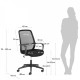Стілець офісний La Forma Melva CC5188J01 Чорний Стілець офісний La Forma Melva CC5188J01 Чорний