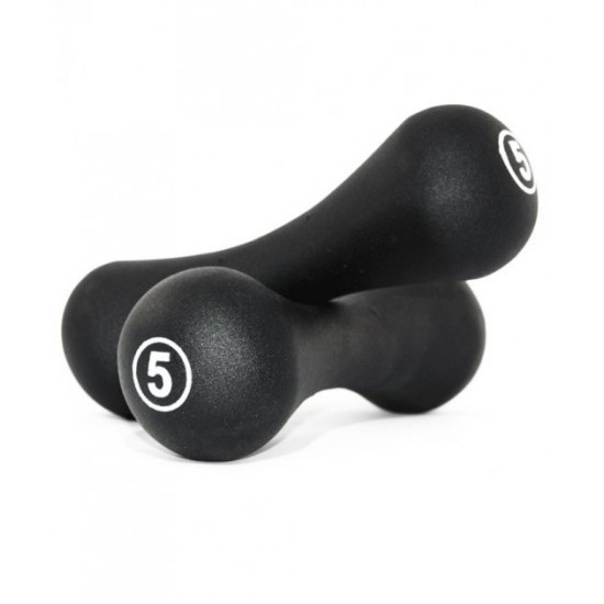 Гантели неопреновые LiveUp Neoprene Dumbbell 2х5 кг (LS2002-B5) Black Гантели неопреновые LiveUp Neoprene Dumbbell 2х5 кг (LS2002-B5) Black