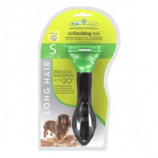 FURminator с кнопкой для собак с длинной шерстью Размер S 46х8 мм FURminator с кнопкой для собак с длинной шерстью Размер S 46х8 мм