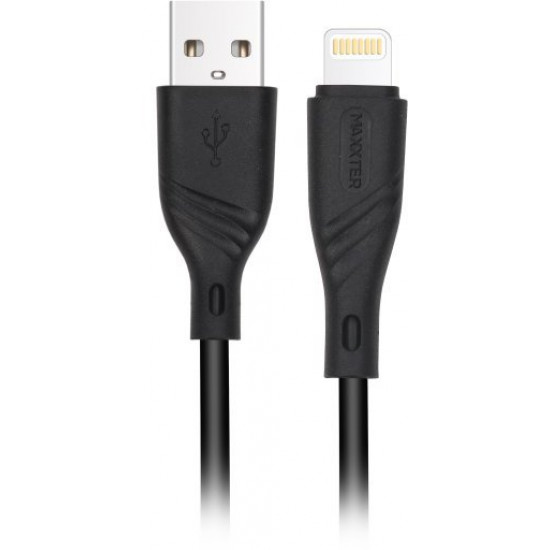Кабель Maxxter USB - Lightning 1 м Black (UB-L-USB-02-1m)