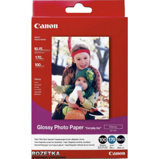 Фотобумага Canon Glossy Photo Paper GP-501 100 листов (0775B003) Фотобумага Canon Glossy Photo Paper GP-501 100 листов (0775B003)