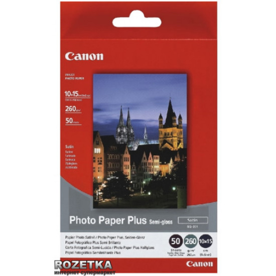 Photo paper Canon Photo Paper Plus Semi-gloss SG-201 50 sheets (1686B015) Photo paper Canon Photo Paper Plus Semi-gloss SG-201 50 sheets (1686B015)
