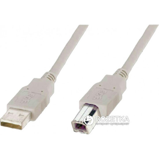 Кабель для принтера Atcom USB AM - USB BM 1.8 м White (3795) Кабель для принтера Atcom USB AM - USB BM 1.8 м White (3795)