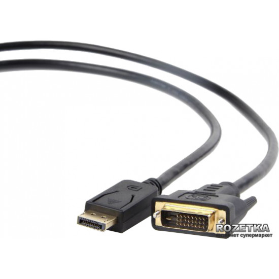 Кабель Cablexpert DisplayPort - DVI 1 м (CC-DPM-DVIM-1M) Кабель Cablexpert DisplayPort - DVI 1 м (CC-DPM-DVIM-1M)