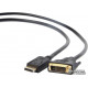 Кабель Cablexpert DisplayPort - DVI 1 м (CC-DPM-DVIM-1M) Кабель Cablexpert DisplayPort - DVI 1 м (CC-DPM-DVIM-1M)