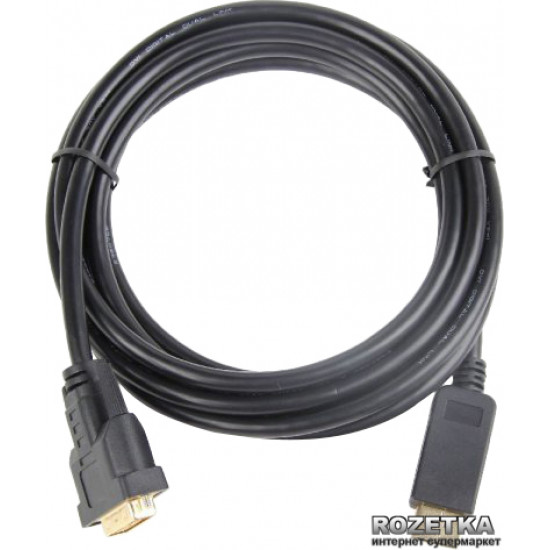 Кабель Cablexpert DisplayPort - DVI 1 м (CC-DPM-DVIM-1M) Кабель Cablexpert DisplayPort - DVI 1 м (CC-DPM-DVIM-1M)