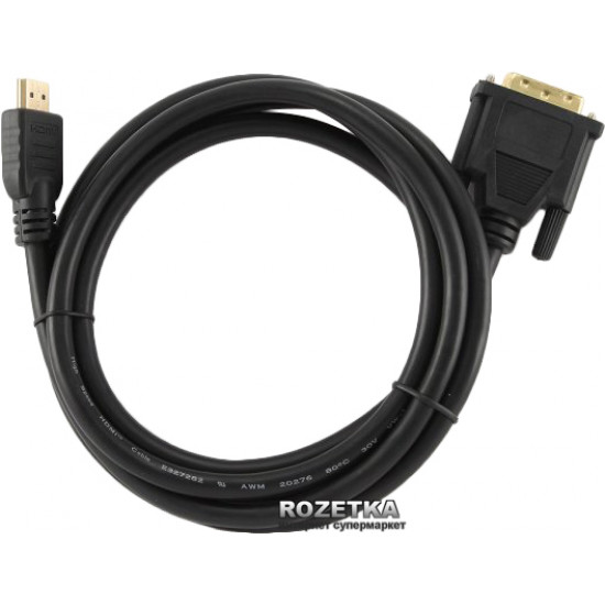 Cable Cablexpert HDMI - DVI 18+1pin 1.8 m (CC-HDMI-DVI-6) Cable Cablexpert HDMI - DVI 18+1pin 1.8 m (CC-HDMI-DVI-6)