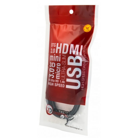 Cable ExtraDigital Hi-Speed USB 2.0 AM - microUSB 1.5 m (KBU1662) Cable ExtraDigital Hi-Speed USB 2.0 AM - microUSB 1.5 m (KBU1662)