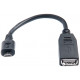 Adapter Real-El OTG USB 2.0 AF - microUSB BM 0.1 m Black Adapter Real-El OTG USB 2.0 AF - microUSB BM 0.1 m Black
