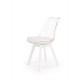 Chair Halmar K245 48/53/83/50 cm White/Transparent Chair Halmar K245 48/53/83/50 cm White/Transparent