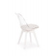 Chair Halmar K245 48/53/83/50 cm White/Transparent Chair Halmar K245 48/53/83/50 cm White/Transparent