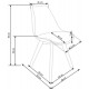 Chair Halmar K245 48/53/83/50 cm White/Transparent Chair Halmar K245 48/53/83/50 cm White/Transparent