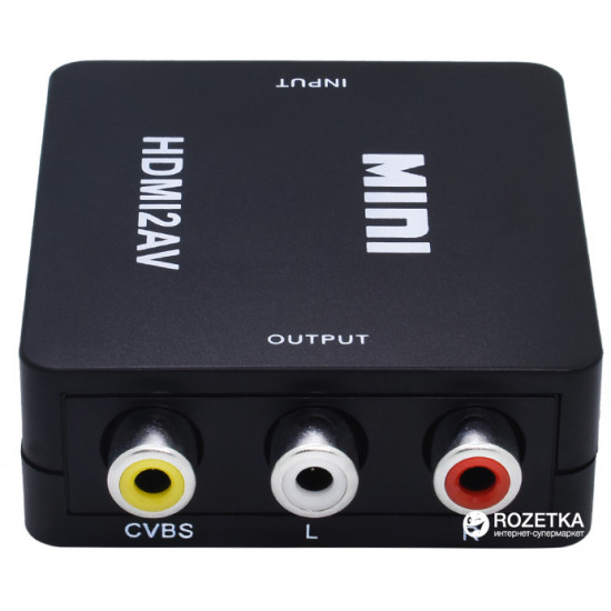 Адаптер STLab HDMI - AV/RCA/CVBS 0.15 м Black (U-995)