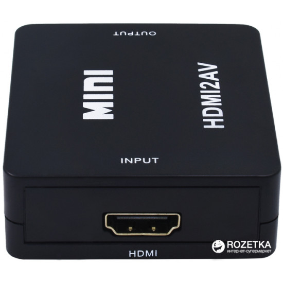 Адаптер STLab HDMI - AV/RCA/CVBS 0.15 м Black (U-995)