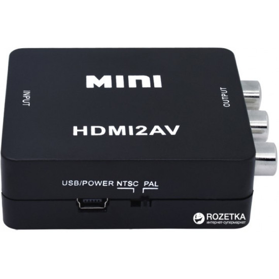Адаптер STLab HDMI - AV/RCA/CVBS 0.15 м Black (U-995)