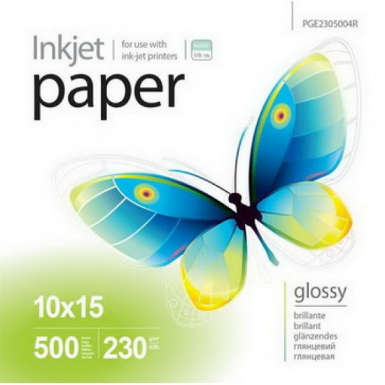 Фотопапір PrintPro глянцевий 230г/м2 10x15см 500л (PGE2305004R) Фотопапір PrintPro глянцевий 230г/м2 10x15см 500л (PGE2305004R)