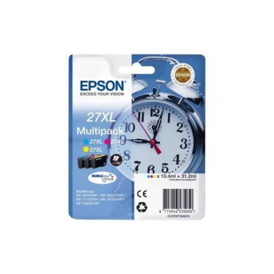 Картридж Epson WF-7620 Bundle (C,M,Y) XL (1100 стор) new (C13T27154022) Картридж Epson WF-7620 Bundle (C,M,Y) XL (1100 стор) new (C13T27154022)